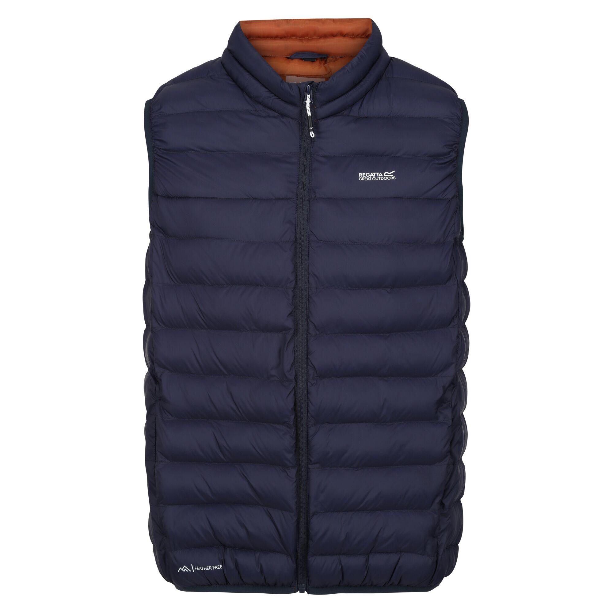 REGATTA Mens Marizion Quilted Gilet (Navy/Danger Red)
