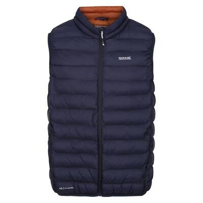 Heren marizion gewatteerd gilet (marine/gevaarlijk rood)