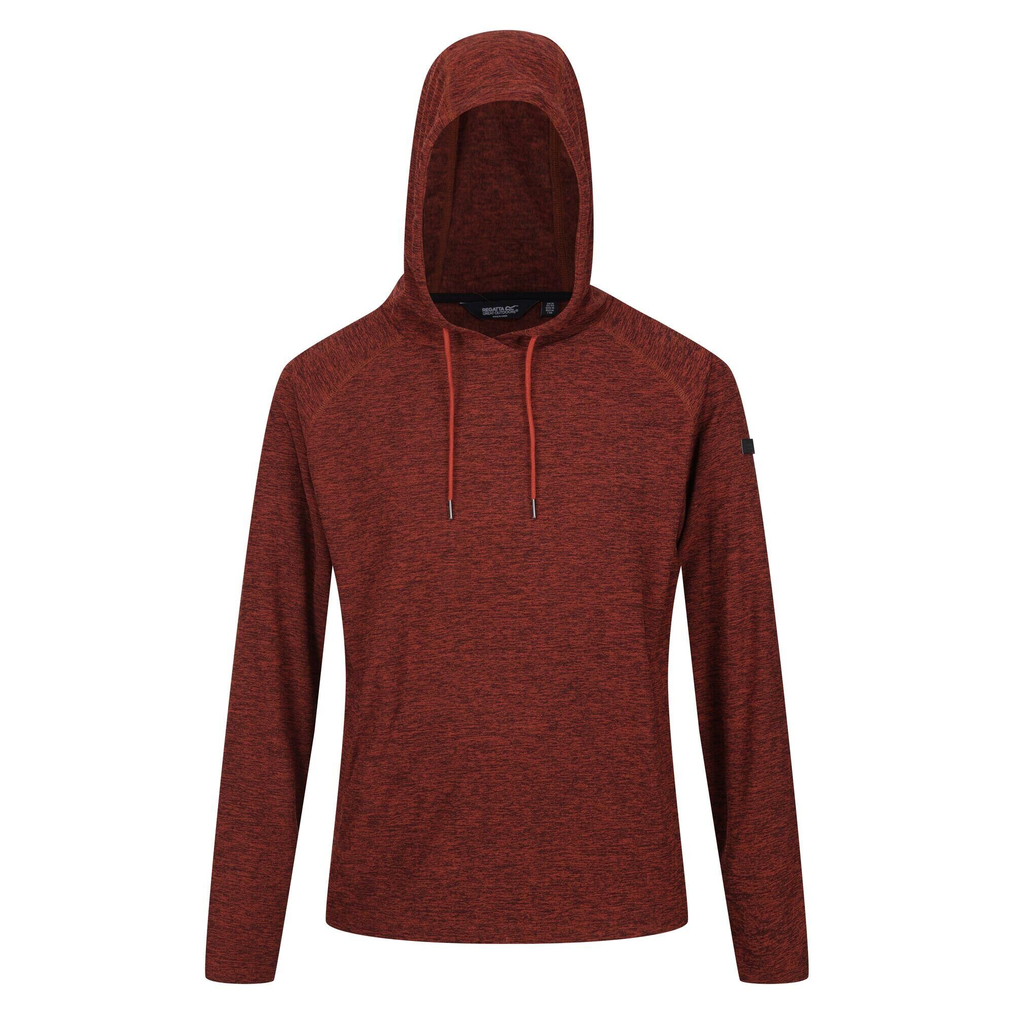 REGATTA Mens Edley Marl Hoodie (Burnt Henna)