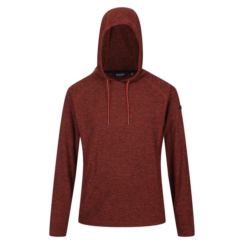 Heren Edley Marl Hoodie (Verbrande Henna)