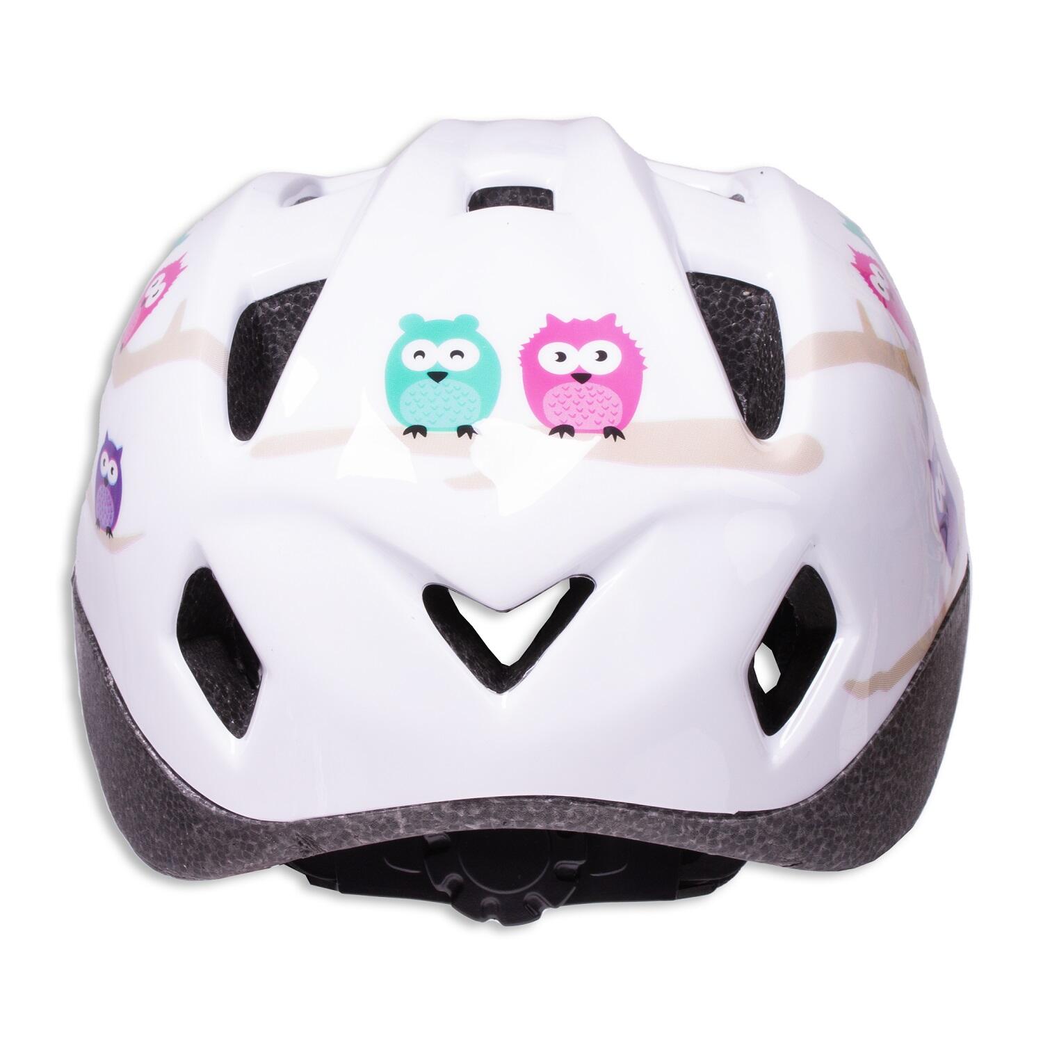 Kask rowerowy dziecięcy Sówki Profex regulowany 3/4