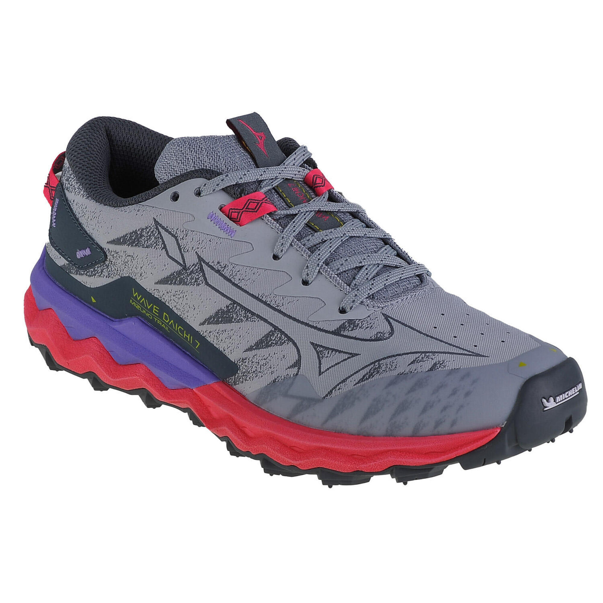 Mizuno - Chaussures De Running Pour Femmes Wave Daichi 7 - Chaussures De Sport - Bleu|gris|rose - 36,5 - Decathlon