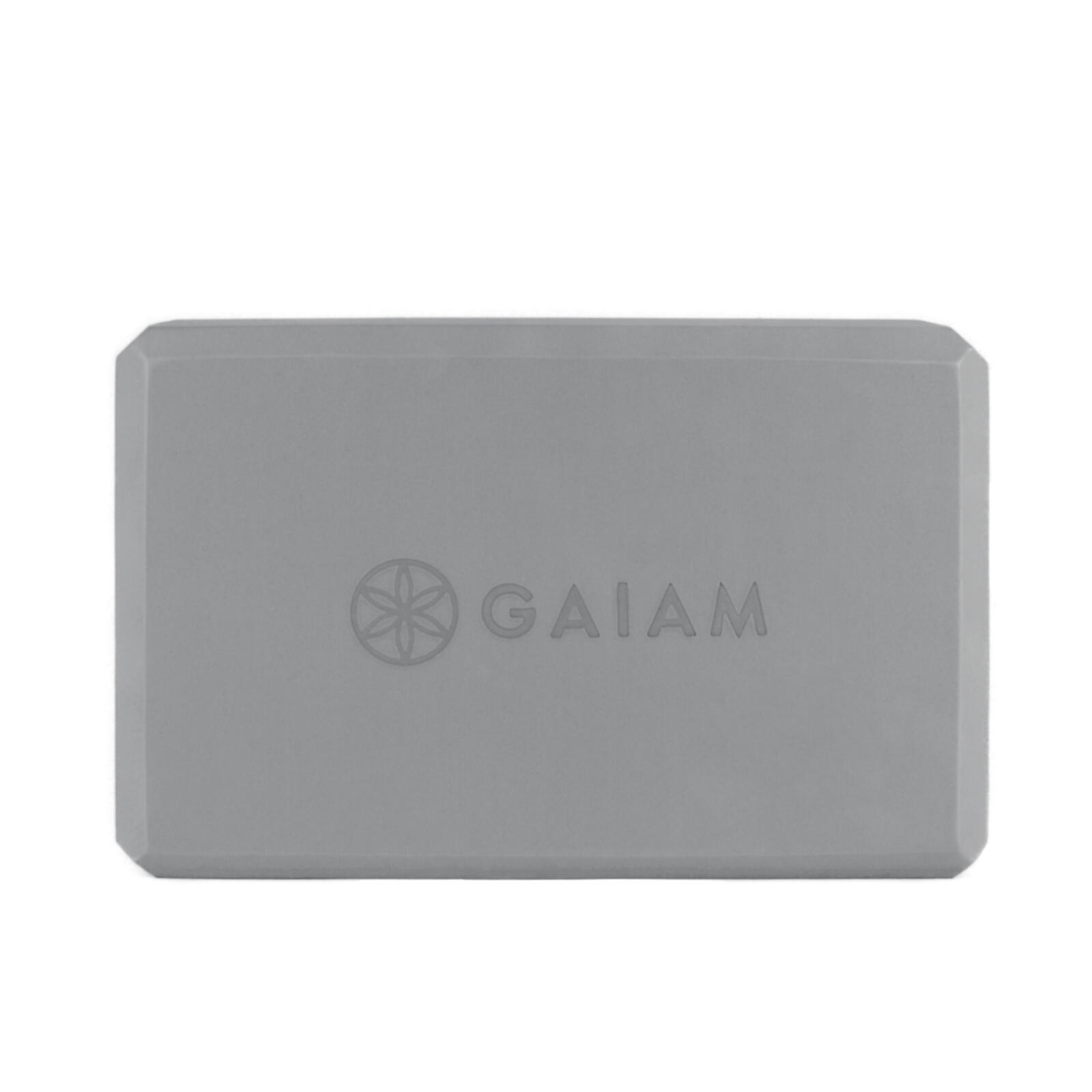 Kostka do Jogi Gaiam z pianki szara 3/4