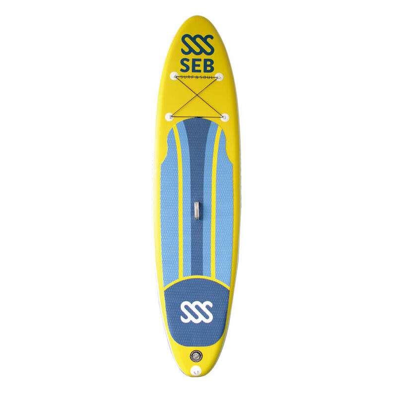 SEB Tabla de Sup Hinchable - Set Completo - 11,0 Supboard - Amarillo Azul