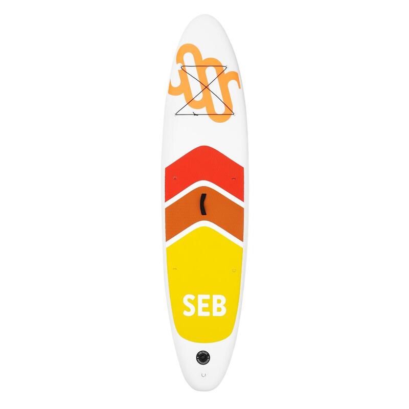 SEB SUP 11.0 Gris - Naranja Neón / tabla de sup inflable - remo - tabla de sup