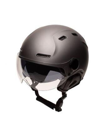 Casque urbain Jet Cadence Noir brillant avec visière