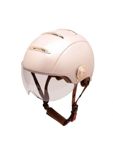 Casque urbain Jet Tandem Champagne avec visière 3/7
