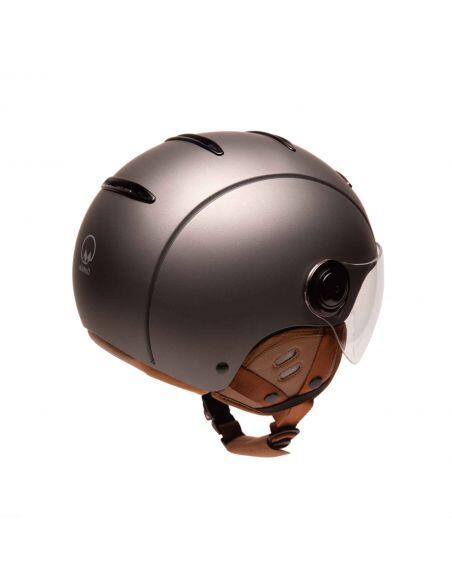 Casco da bici urbano Jet Tandem Titan opaco con visiera 2/7