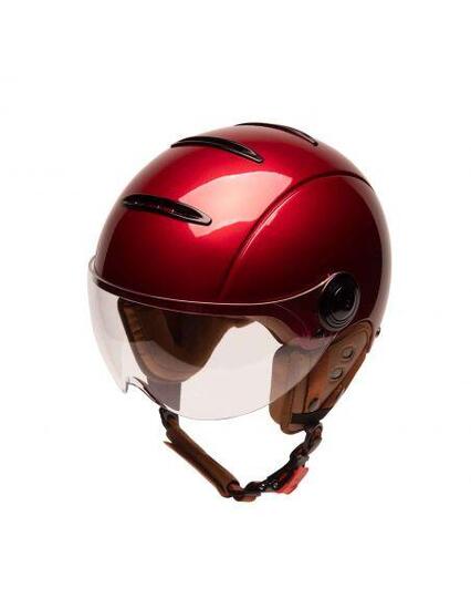 Casco da bici urbano Jet Tandem Cream con visiera