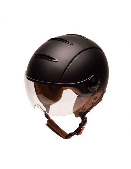Casco da bici urbano Jet Tandem Cream con visiera