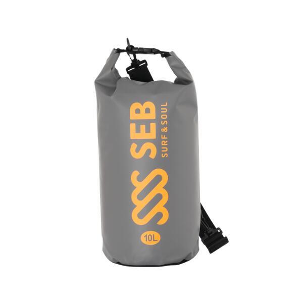 SEB Drybag 10 litros Gris - Naranja Neón / Bolsa impermeable - Kayak - Canoa