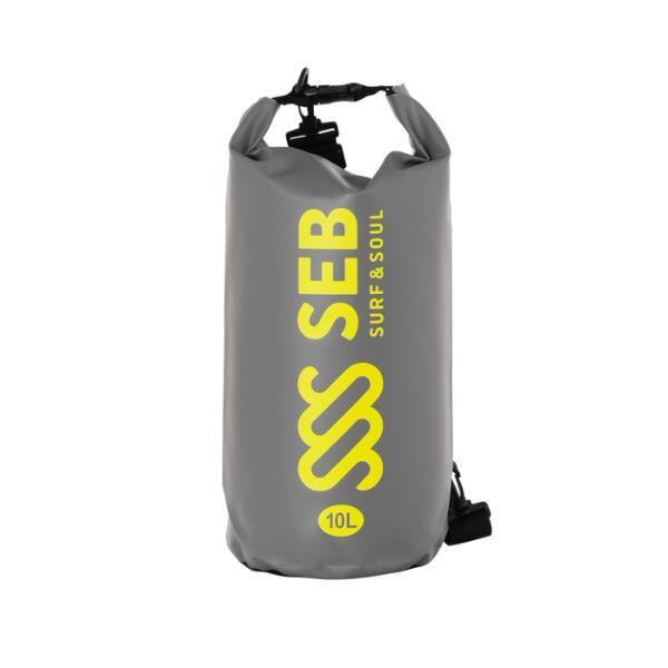 SEB Drybag 10 litri Grigio - Giallo neon / Borsa impermeabile - tavola sup