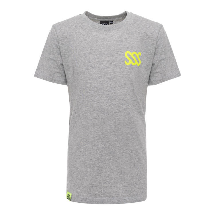 SEB Kids Tee Grey / Camiseta infantil - Gris - Neón - Algodón orgánico