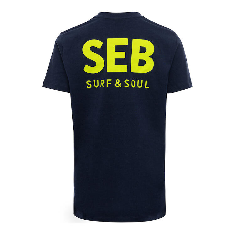 SEB Kids Tee Blue Neon Jaune / T-shirt pour enfants - Blue - Coton Bio