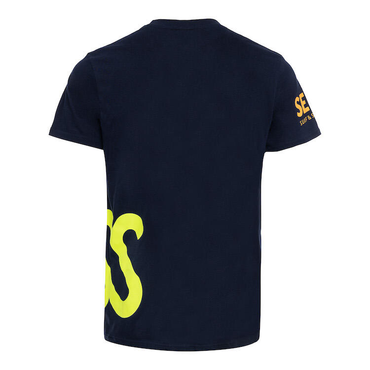 SEB Tee Navy - Neon Yellow