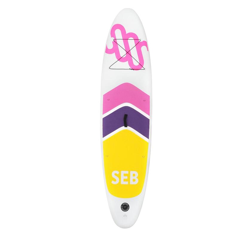 SEB SUP 10,6 Grigio - Rosa Neon / Sup Board Gonfiabile - Tavola sup