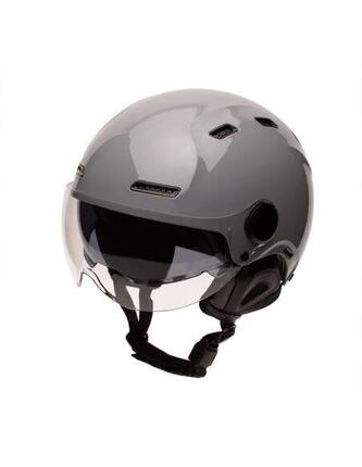 Casque urbain Jet Cadence Noir brillant avec visière