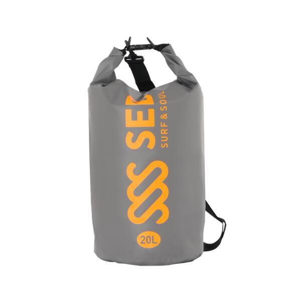 SEB Drybag 20 liters Grey - Neon Orange
