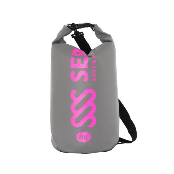 SEB Drybag 20 liters Grey - Neon Pink