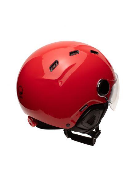 Capacete urbano Jet Cadence Red com viseira 3/6