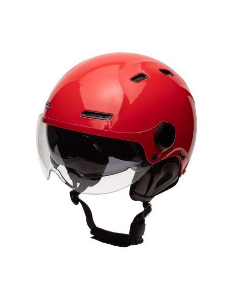 Capacete urbano Jet Cadence Red com viseira 2/6
