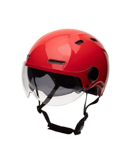 Casco da bici urbano Jet Cadence Red con visiera