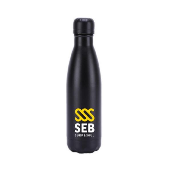 SEB Bottiglia 500 ML Nero - Giallo / borraccia - bottiglia riscaldante