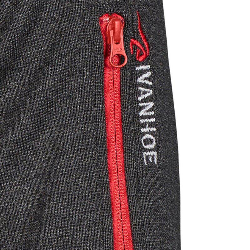 Vest Hadar Half Zip Graphite Marl - fijne merinowol - Grijs 2/4