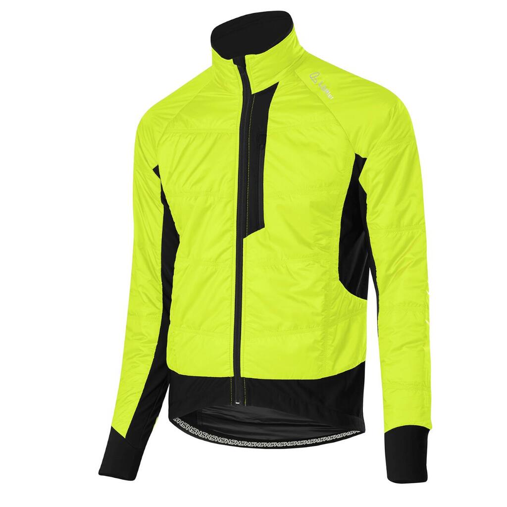 Cycling jacket long sleeves M Bike ISO-Jacket Hotbond® PL60 - Neon