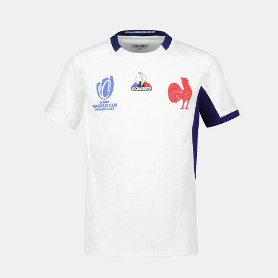 MAILLOT EXTÉRIEUR ENFANT FRANCE RUGBY RWC 2023 Rugby Blanc