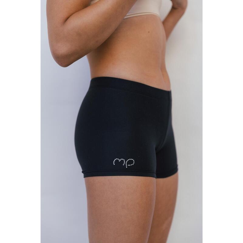 Shorts de Gymnastique et de Danse Noir Enfant