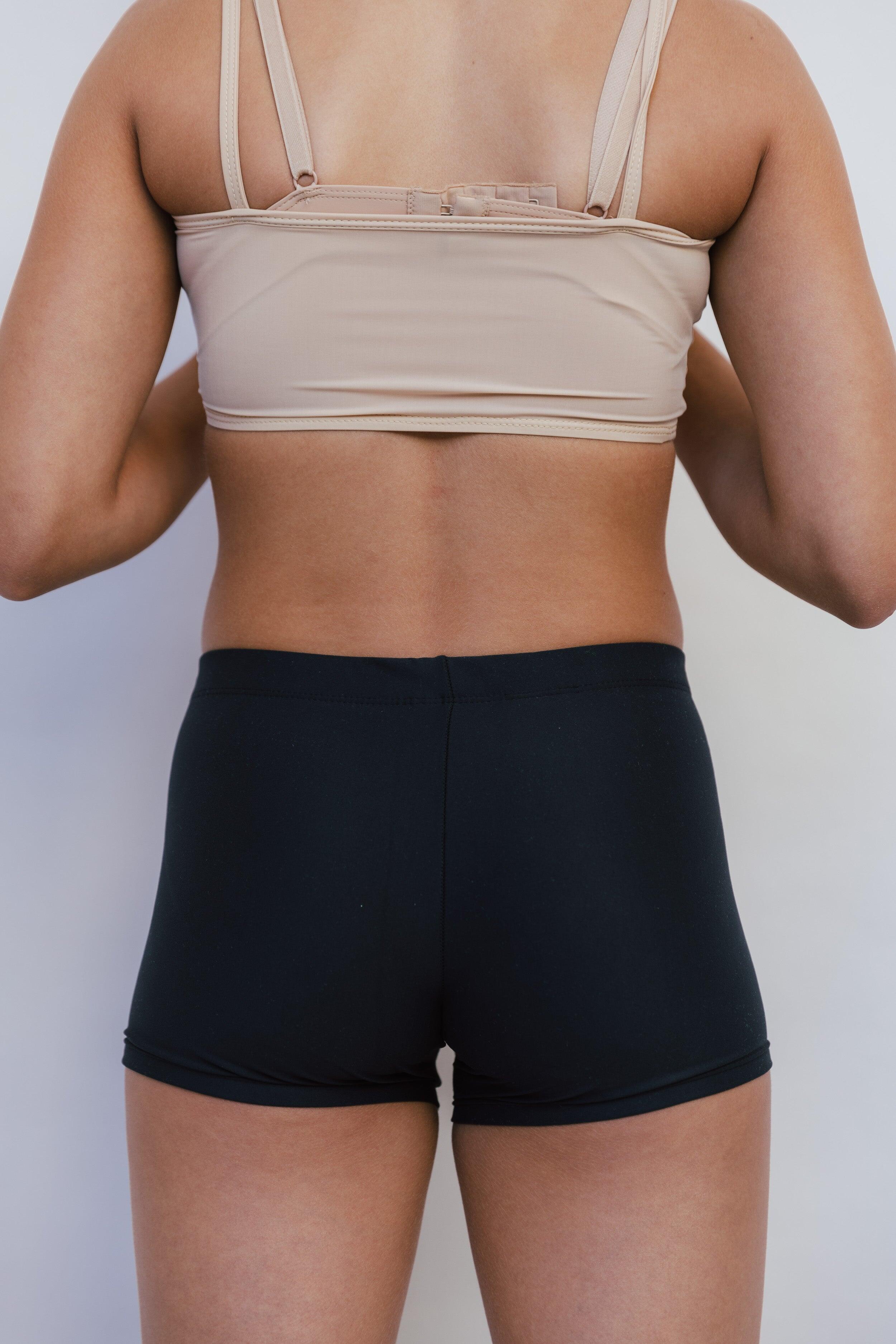 Pantaloncini da fitness e danza per ragazza, nero 4/5