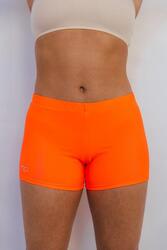 Shorts de Gymnastique et de Danse Orange Femme