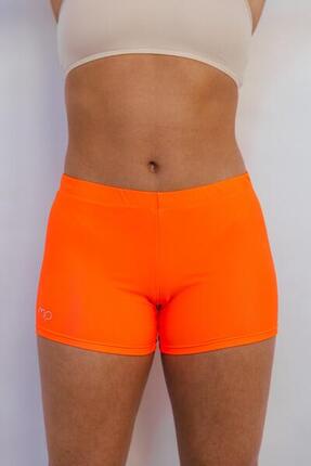 Shorts de Gymnastique et de Danse Orange Femme