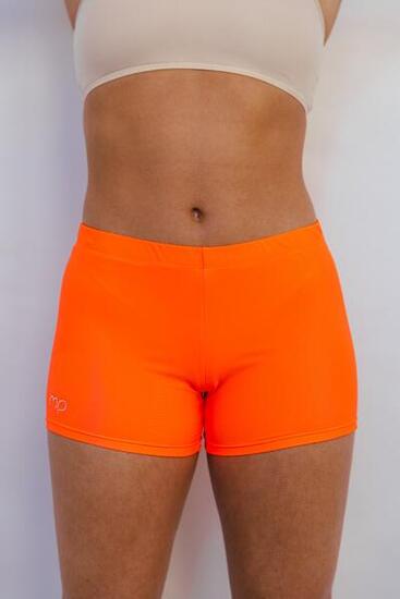 Shorts de Gymnastique et de Danse Orange Femme