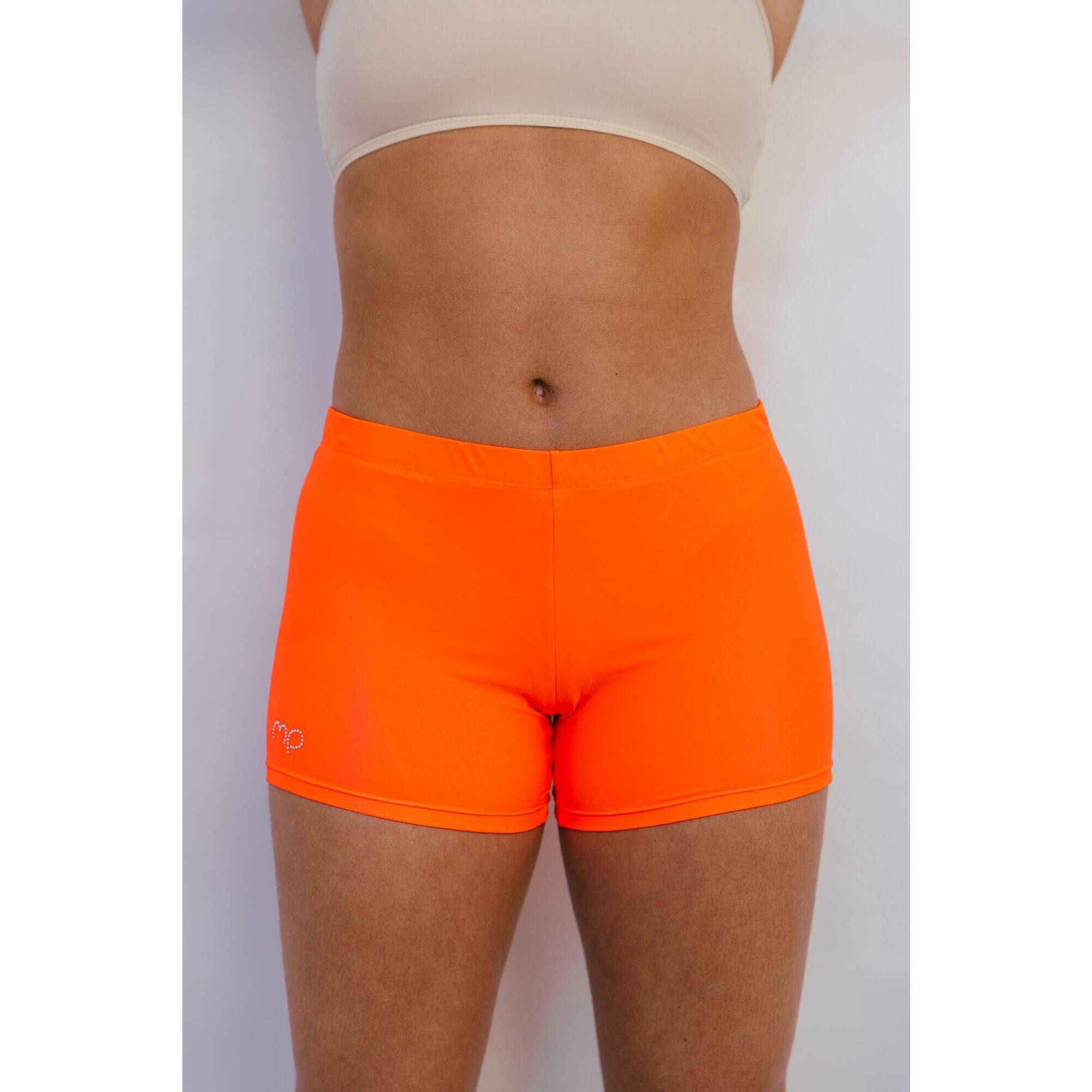 Mp Gymnastics - Shorts De Gymnastique Et De Danse Orange Femme - Short - Orange - 40 M - Decathlon