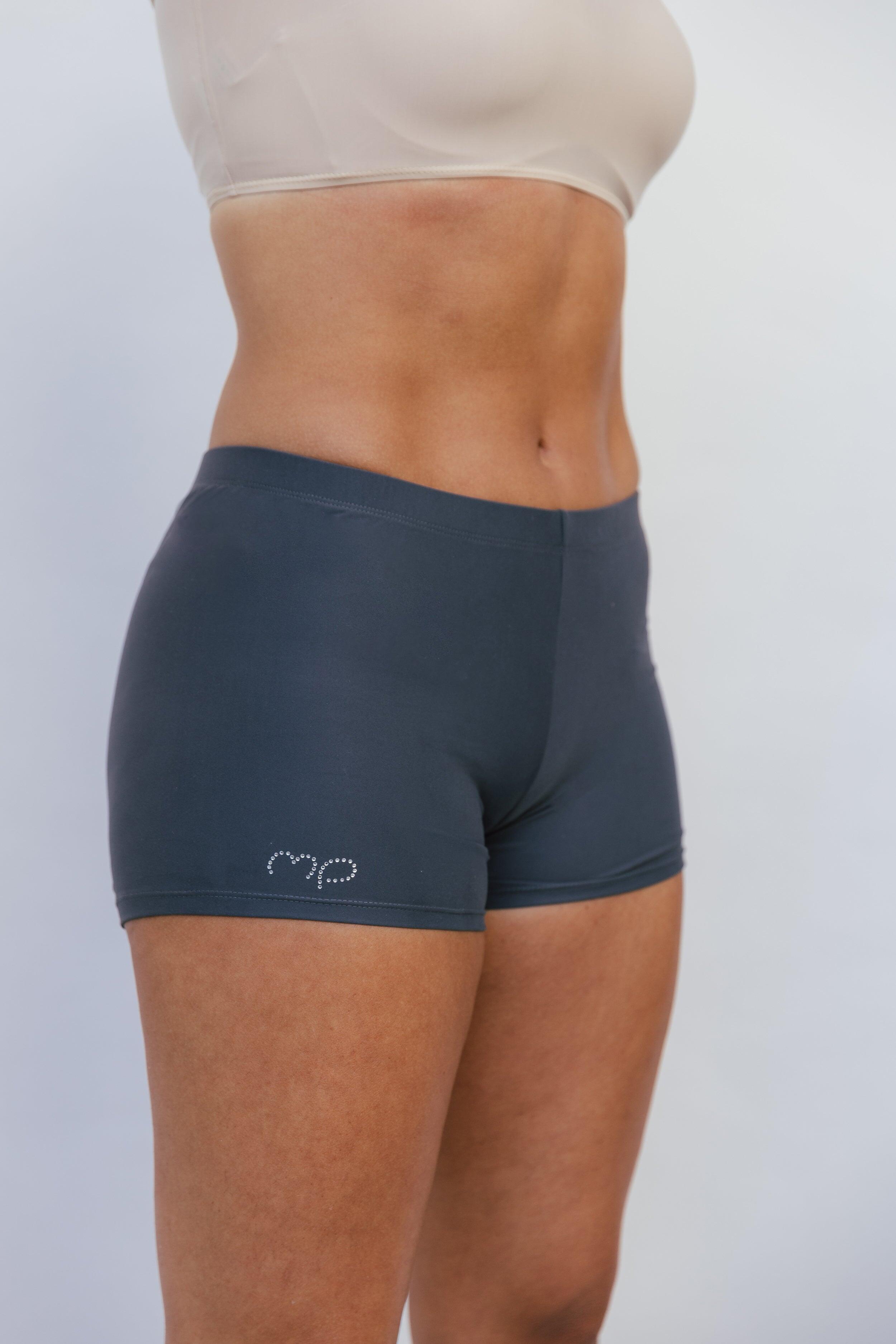 Shorts de Gymnastique et de Danse Gris Femme 2/4