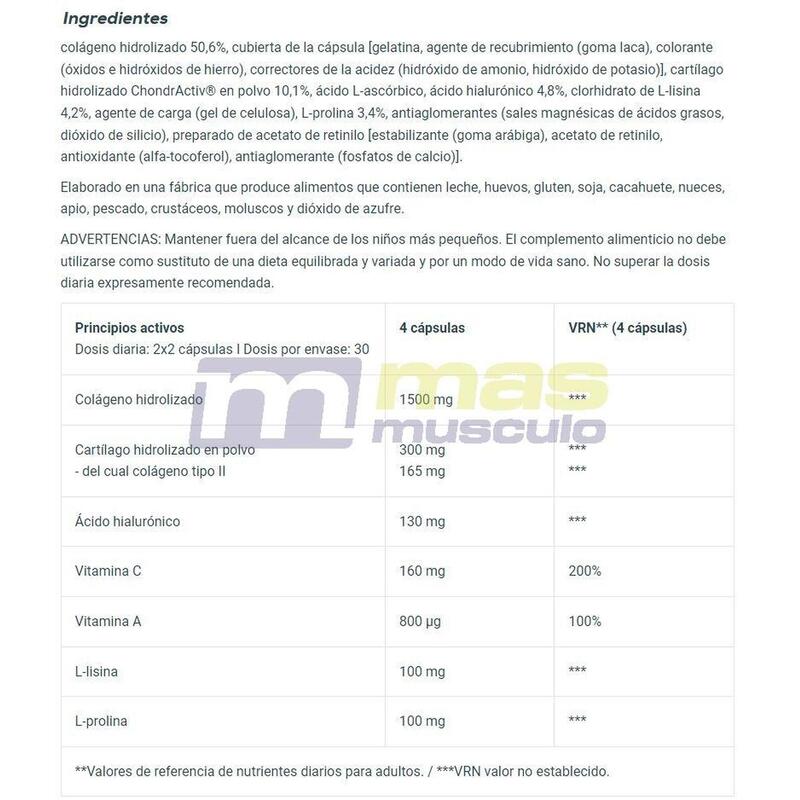 Hialurónico e colagénio (120 caps) | Colagénio