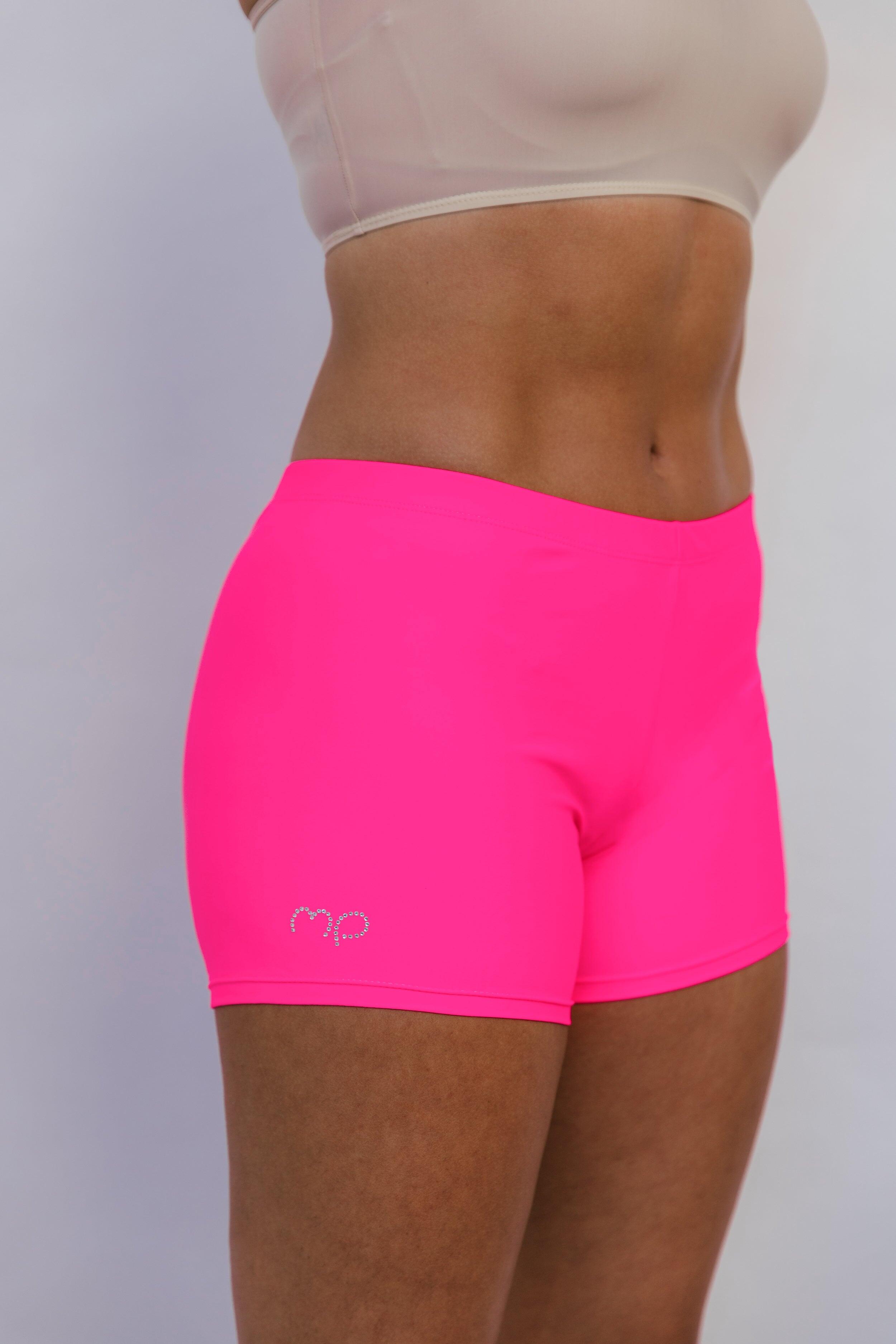Shorts de Gymnastique et de Danse Rose Fluorescent Femme 2/5