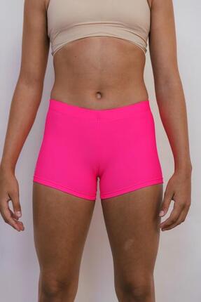 Shorts de Gymnastique et de Danse Rose Fluorescent Enfant