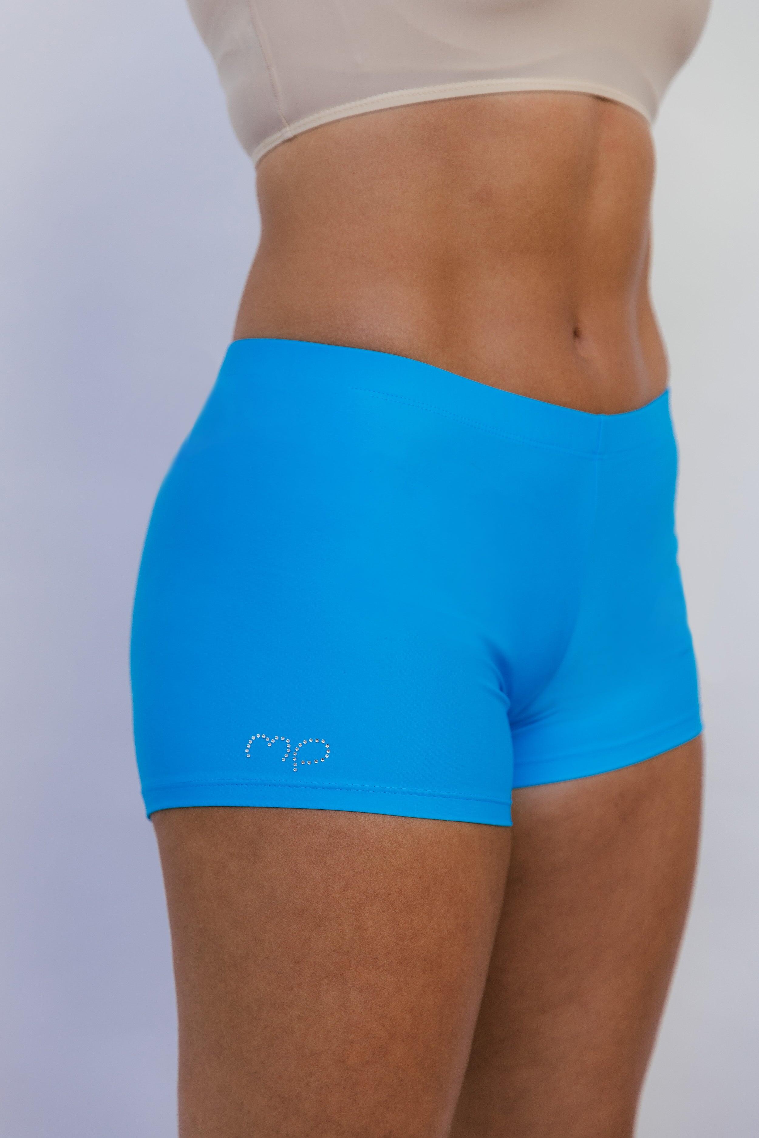 Shorts de Gymnastique et de Danse Bleu Femme 2/5