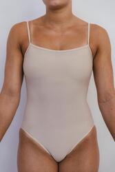 Justaucorps de gymnastique rythmique invisible pour femme