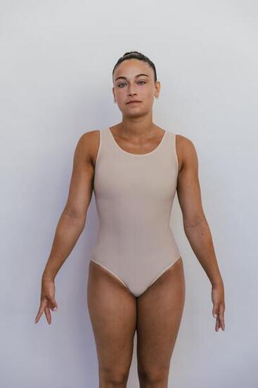 Justaucorps de gymnastique acrobatique invisible pour femme