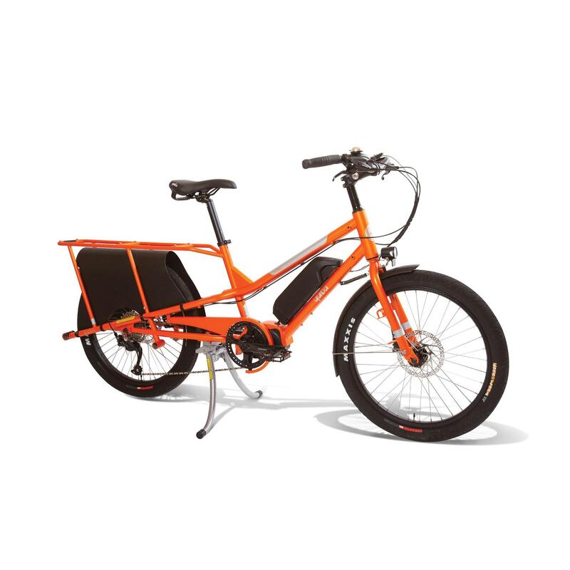 Bicicletta da carico e da famiglia elettrica Yuba Kombi E5 Orange