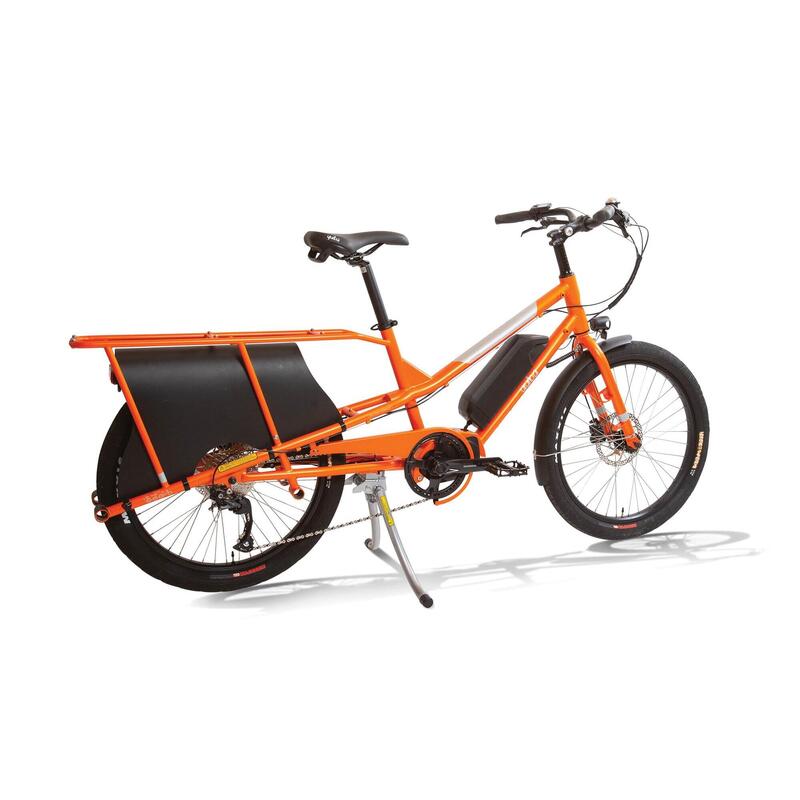 Bicicletta da carico e da famiglia elettrica Yuba Kombi E5 Orange