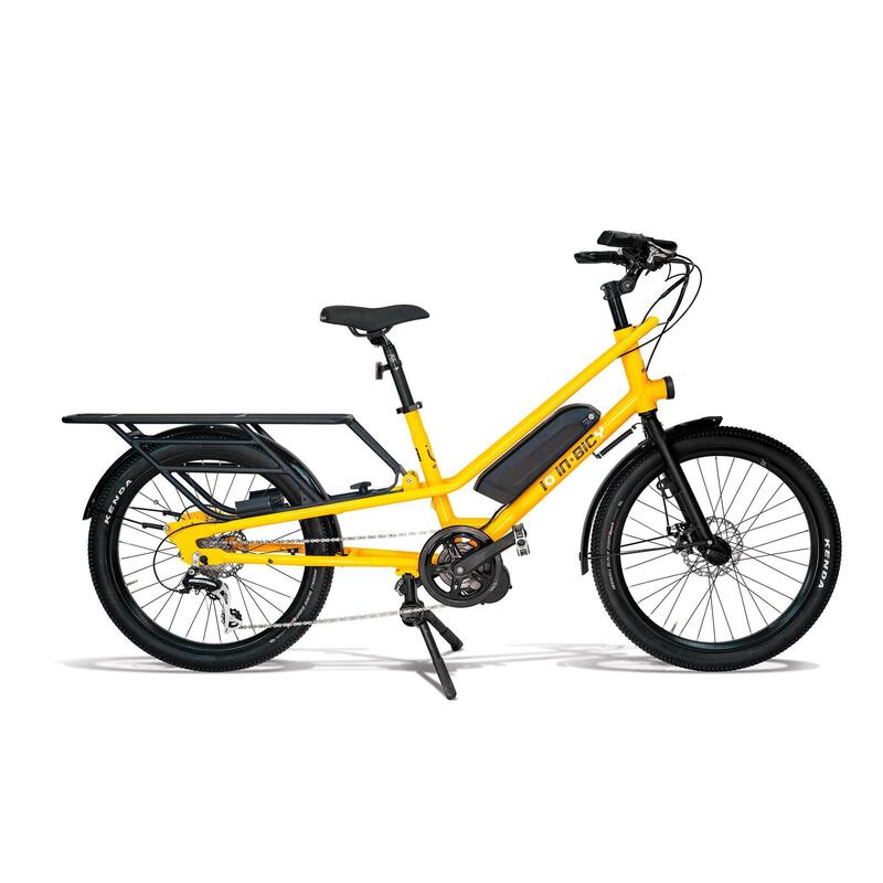 Bicicletta cargo elettrica innovativa iO InBicy Bafang 250W Gialla