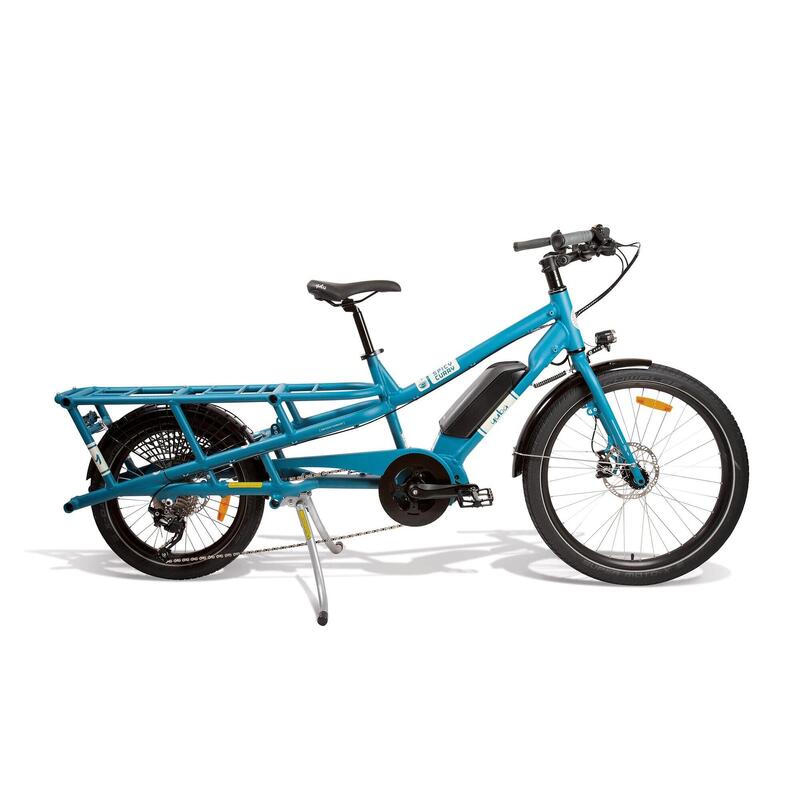 Cargo e-bike, bici città, unisex, Spicy Curry, blu