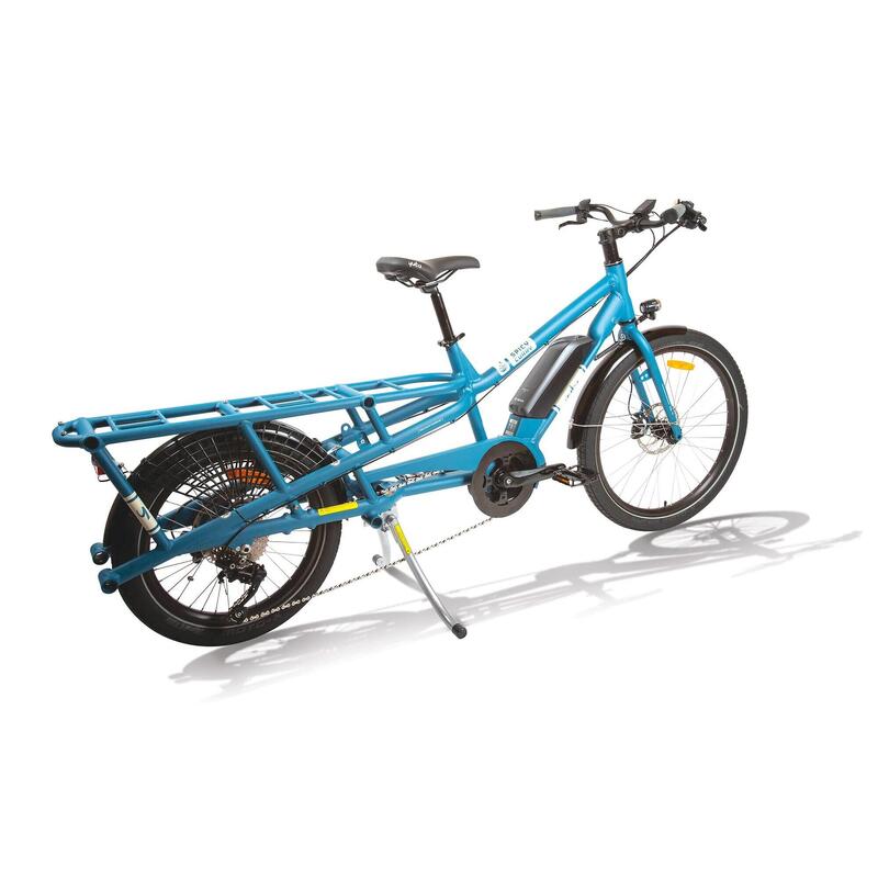 Cargo e-bike, bici città, unisex, Spicy Curry, blu