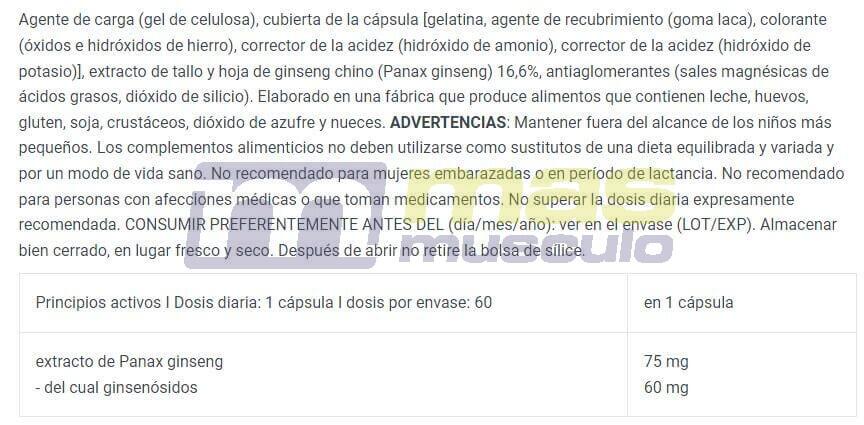 Panax Ginseng (60 kapsułek) 5/5