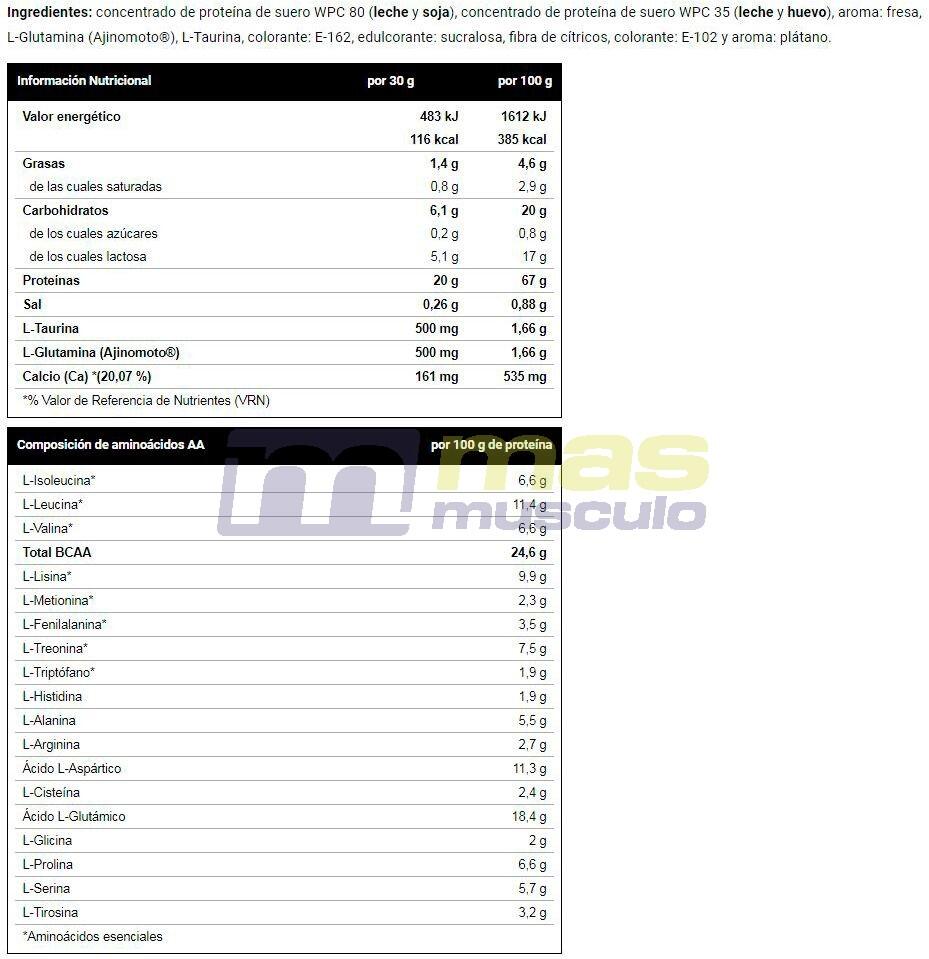Whey Amino Complex 2 Kg Fresa - Plátano 4/4